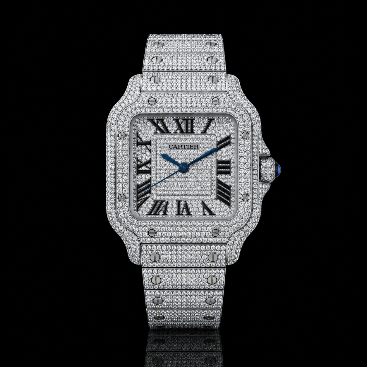 vvs moissanite diamond watch for Men/Women